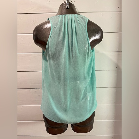 WILFRED – Mint Green Silk Draped Tank XS - Picture 8 of 12
